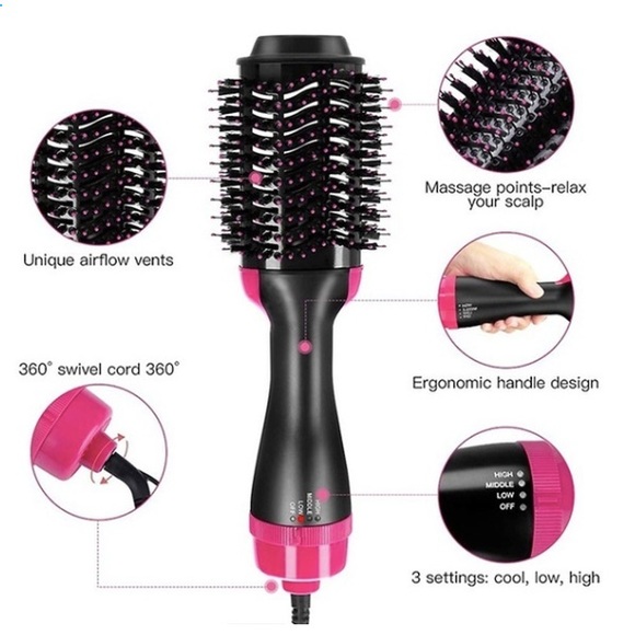 3-in-1 Hair Dryer & Hair Curler/Straightener 💫 - Picture 3 of 10